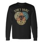 42 Antwort Auf Das Leben Das Universum Und Alles Keine Panik Langarmshirts