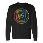 75Geburtstag Retrointage 1951 Mann Frau Geschenk Langarmshirts