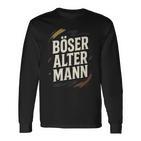 Böser Alter Mann Böser Humorchwarzer Humor Langarmshirts