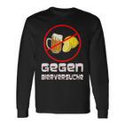 Gegen Bierversuche Bier Männer Langarmshirts