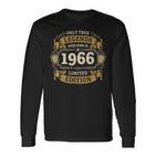 Geschenk 60 Geburtstagintage 1966 60 Jahre Retro Langarmshirts