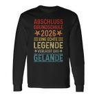 Grundschule Abschluss 2026 Eine Legendeerlässt Das Gelände Langarmshirts