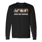 Herr Der Hühner Langarmshirts