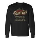 Ich Bin Ein Krumfußich Höre Nicht Auf Wenn Ich Müde Bin Langarmshirts