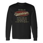Ich Bin Ein Mauersbergerich Höre Nicht Auf Wenn Ich Müde Bin Langarmshirts