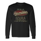Ich Bin Ein Roßmüller Ich Höre Nicht AufWenn Ich Müde Bin Ich Höre Auf Roßmüller Name T-shirt met lange mouwen