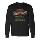 Ich Bin Ein Schellschmidt Ich Höre Nicht AufWenn Ich Müde Bin Ich Höre Auf Schellschmidt Name T-shirt met lange mouwen