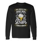 Nur Hübschein Reicht Nicht Man Muss Auch Bier Trinken Langarmshirts