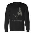 Okkult Gothicatan Brennende Kirche Antichrist Baphomet Langarmshirts