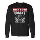 Österreich Eishockey Fan Trikot Österreich Hockey Teamupporter Langarmshirts