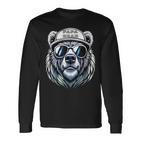 Papa Bär Atertag -Atertagsgeschenk Opa Papa Bear Langarmshirts
