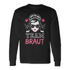 Team Braut Jga Rock Braut Junggesellinnenabschied Party Langarmshirts