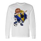 Dabbingoccer Boy Bosnien Herzegowina Lovers Trikot Bosnien Langarmshirts