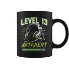 13 Geburtstag Jungenideo Gamer Level 13 Aktiviert Junge Tassen