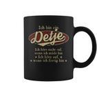 Ich Bin Ein Detje Ich Höre Nicht AufWenn Ich Müde Bin Ich Höre Auf Detje Name Koffiemok