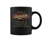 Ich Bin Ein Jansen Ich Höre Nicht AufWenn Ich Müde Bin Ich Höre Auf Jansen Name Koffiemok