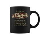 Ich Bin Ein Milner Ich Höre Nicht AufWenn Ich Müde Bin Ich Höre Auf Milner Name Koffiemok