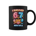 Ich Habe 6 7 Überlebt Jetzt Bin Ich 8 Kawaii Capybara Ice Cream Birthday Tassen