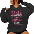 Beste Ehefrau Und Mama Der Welt Kapuzenpullover für Damen
