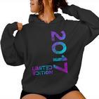 Limited Edition Jahrgang 2017 Junge Mädchen 9 Geburtstag Kapuzenpullover für Damen