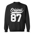 39Geburtstag Geschenk Mann Frau Original Jahrgang 1987 Sweatshirt