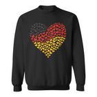 Deutschland Flagge Herz Aus Leidenschaft Für Deutschland Sweatshirt