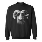 Retro Ram Inonnenbrille Herren Damen Kinder Neuheit Lustig Ram Sweatshirt