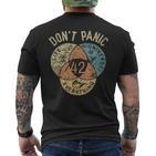 42 Antwort Auf Das Leben Das Universum Und Alles Keine Panik T-Shirt mit Rückendruck