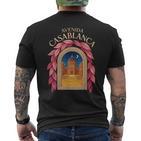 Avenida Casablanca Lustig Marokkanisch Marokko Maroc Travail T-Shirt mit Rückendruck