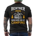 Camper Wohnmobil Ruhestand 2026 Camping Rentner T-Shirt mit Rückendruck