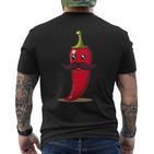 Cool Aussehendes Chili Mitchnurrbart Für Bartpfeffer-Liebhaber T-Shirt mit Rückendruck