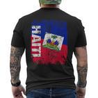 Damen Herren Kinder Haiti T-Shirt mit Rückendruck