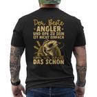 Fischer Beste Angler Und Opa Angel T-Shirt mit Rückendruck