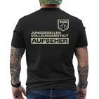 Herren Aufseher Jga Autorität Jva T-Shirt mit Rückendruck