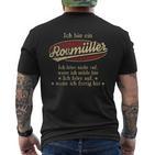 Ich Bin Ein Roßmüller Ich Höre Nicht AufWenn Ich Müde Bin Ich Höre Auf Roßmüller Name Heren T-shirt met print op de achterkant