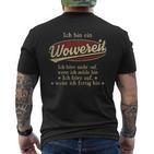 Ich Bin Ein Wowereit Ich Höre Nicht AufWenn Ich Müde Bin Ich Höre Auf Wowereit Name Heren T-shirt met print op de achterkant