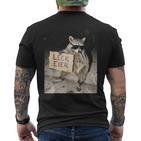 Leck Eier Lustiger Waschbär Mit Frecher Haltung T-Shirt mit Rückendruck