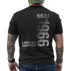Limited Edition Mai 1966 Mann Frau 60 Geburtstag T-Shirt mit Rückendruck