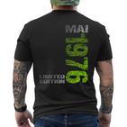 Limited Edition Mai 1976 Mann Frau 50 Geburtstag T-Shirt mit Rückendruck