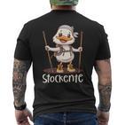 Nordic Walking Mit Humor Lustigetockente T-Shirt mit Rückendruck