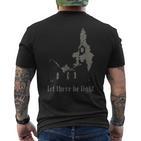 Okkult Gothicatan Brennende Kirche Antichrist Baphomet T-Shirt mit Rückendruck