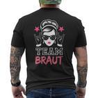 Team Braut Jga Rock Braut Junggesellinnenabschied Party T-Shirt mit Rückendruck