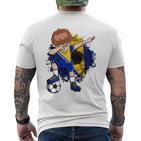 Dabbingoccer Boy Bosnien Herzegowina Lovers Trikot Bosnien T-Shirt mit Rückendruck