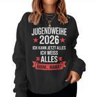 Jugendweihe 2026 Ich Kann Jetzt Alles Weiß Alles Ähhm Mama Sweatshirt Frauen
