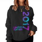 Limited Edition Jahrgang 2017 Junge Mädchen 9 Geburtstag Sweatshirt Frauen