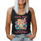 Girls Trip 2026 Urlaubonnenbrilleommer Palmentrand Tank Top Frauen