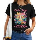 Girls Trip 2026 Urlaubonnenbrilleommer Palmentrand T-shirt Frauen