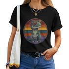 T-Rex Retro Männer Kinder Frauen Lustiger Dinosaurier T-shirt Frauen