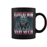 Brainrot Alpha Wolf Meme I Love My Mom Very Much Gen-Z Humor Coffee Mug