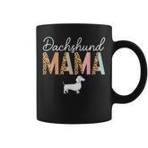 Dachshund Mama Leopard Dog Lover Dachshund Owner Mom Coffee Mug